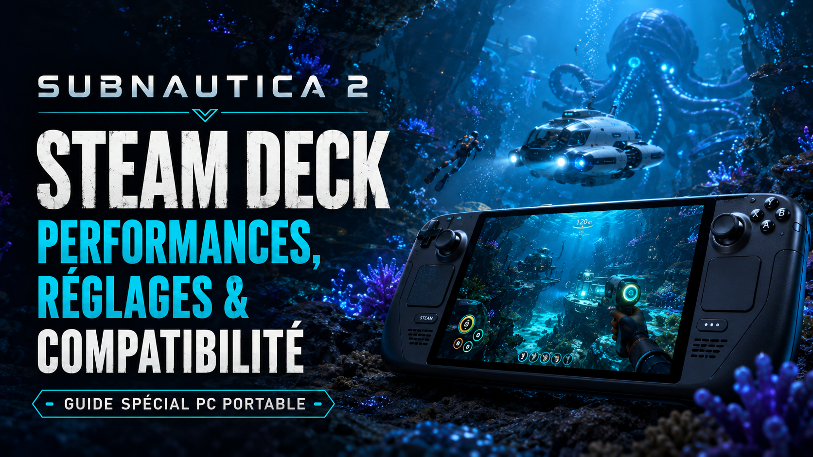 Subnautica 2 Steam Deck : performances, réglages et compatibilité